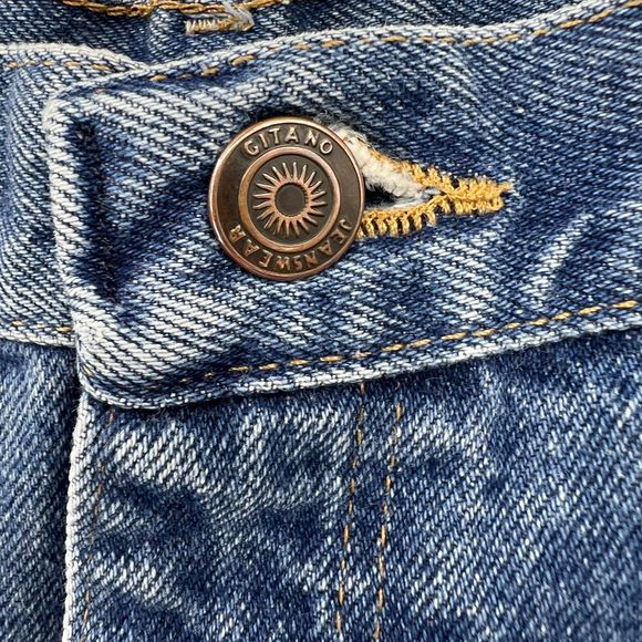 Gitano jeans 20 W average women's vintage denim 1990s high waist medium wash - Picture 3 of 6